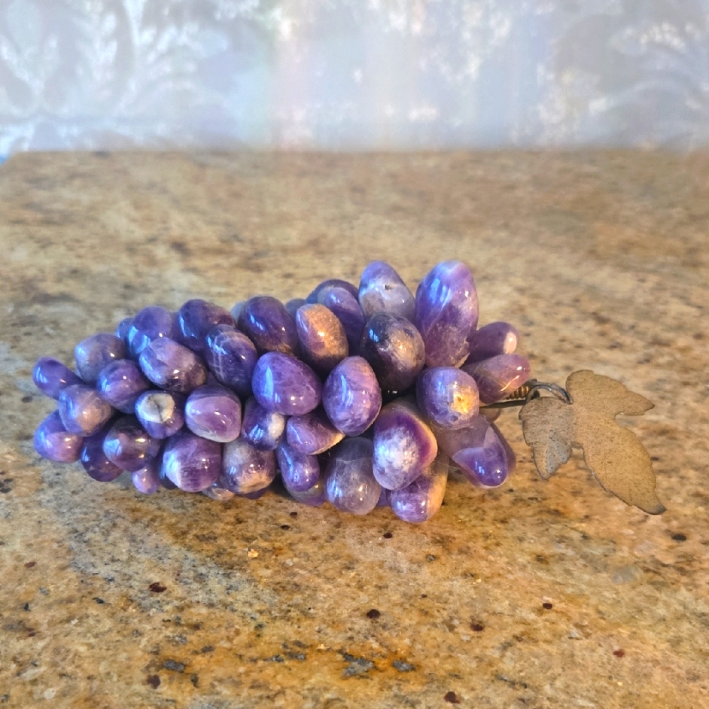Vintage Amethyst Bunch Of Grapes